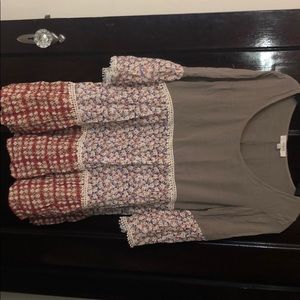 Mini shift pattern dress, size Small, Umgee